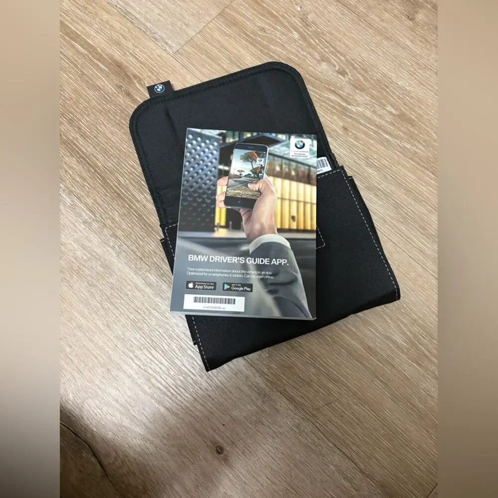 BMW OEM Owner’s Manual Wallet Case Black X7 Document Holder